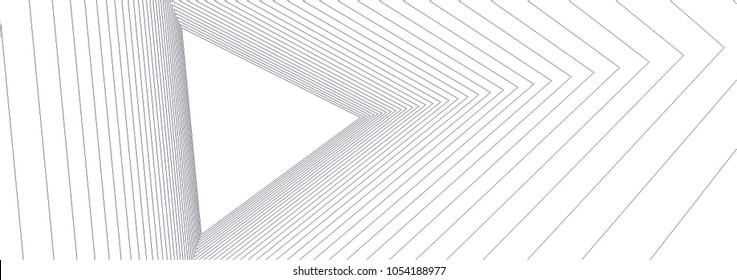 Abstract architecture. Linear geometric background