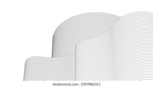  abstract architecture linear surface 3d