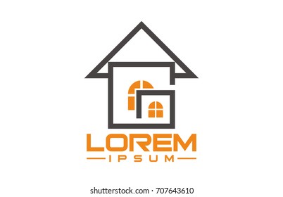abstract architecture logo concept