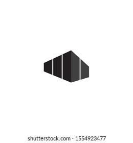 Abstract architecture logotype, icon, vector illustration