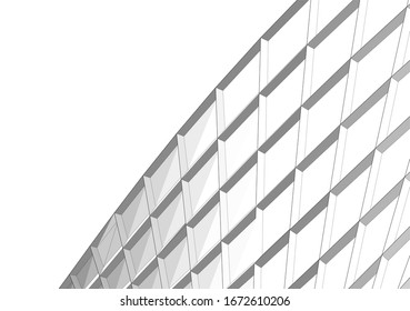 Abstract architecture. Mesh 3d background