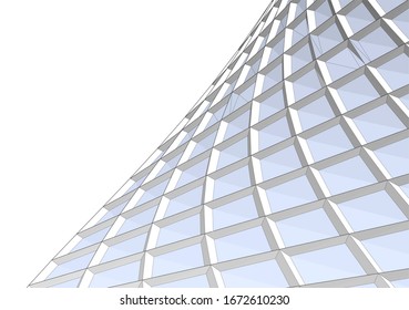 Abstract architecture. Mesh 3d background