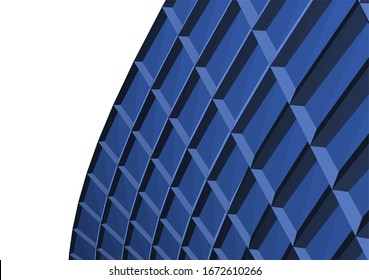 Abstract architecture. Mesh 3d background