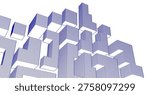 abstract architecture modular construction 3d	