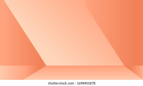 Abstract architecture on 3d shapes composition background. Design highlights the balance of graphics with Detail of a building facade made of gradients pastel.