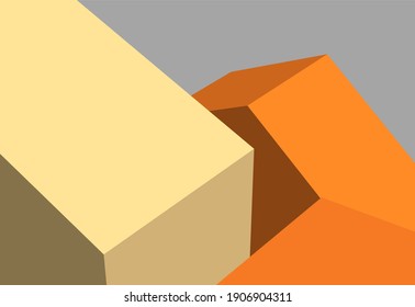 
Abstrakte Architekturskizze 3D-Darstellung