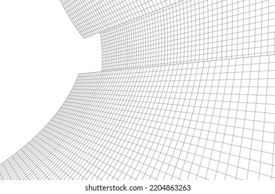 Resumen de la arquitectura esbozar ilustración vectorial