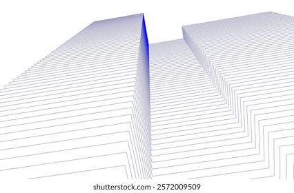 abstract architecture sketch vector illustration