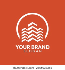 Abstract Architecture Symbol for Property Business