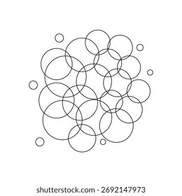 abstract architecture tree top view illustration