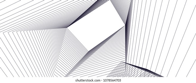 abstract architecture vector 3d 