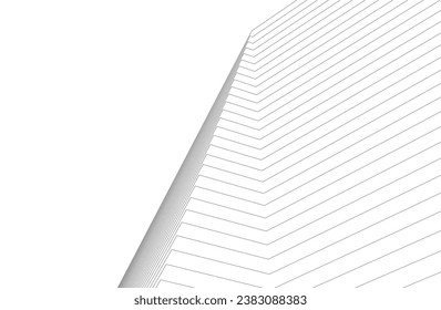 abstract architecture, vector 3d background