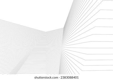abstract architecture, vector 3d background
