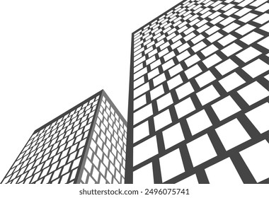 Abstract architecture, vector 3d background