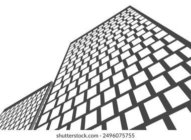 Abstrakte Architektur, Vektor 3d Hintergrund