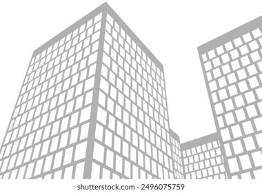Abstract architecture, vector 3d background