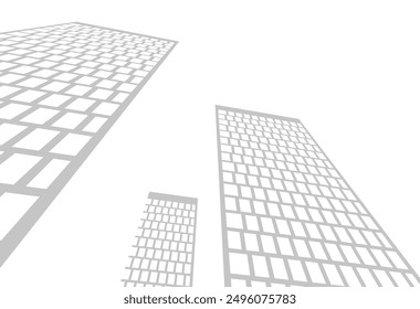 Abstract architecture, vector 3d background