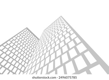 Abstract architecture, vector 3d background
