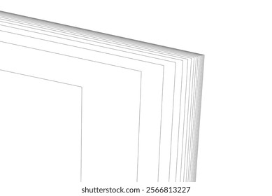 Abstract architecture vector 3d background