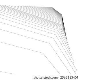 Abstract architecture vector 3d background