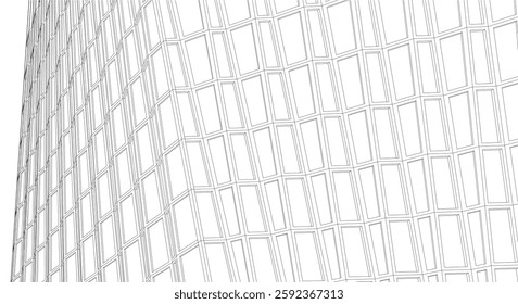 Abstract architecture vector 3d background