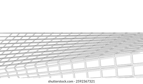 Abstract architecture vector 3d background