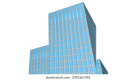 Abstract architecture vector 3d background