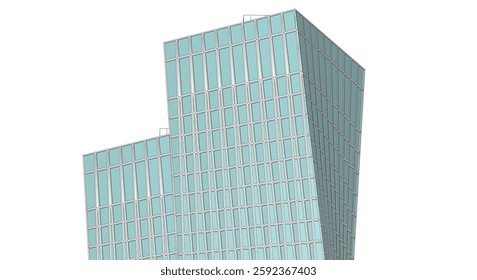Abstract architecture vector 3d background