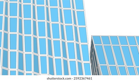 Abstract architecture vector 3d background