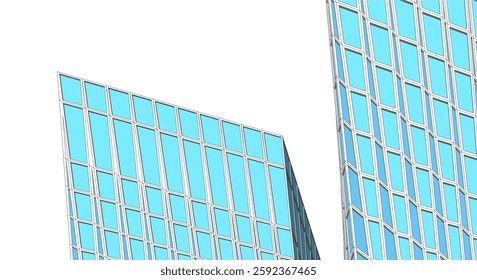 Abstract architecture vector 3d background