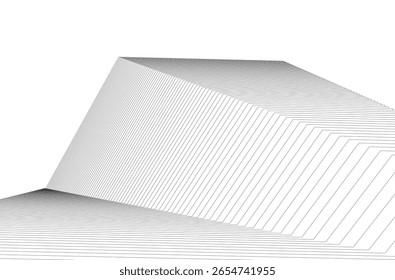 Vetor de arquitetura abstrata 3d plano de fundo