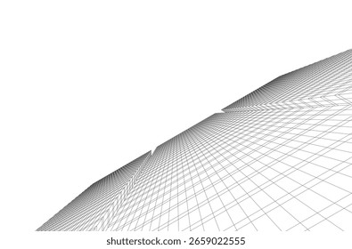 Vetor de arquitetura abstrata 3d plano de fundo