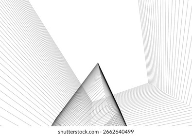 abstract architecture, vector 3d background