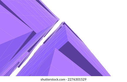 Abstract architecture  vector 3d drawing
