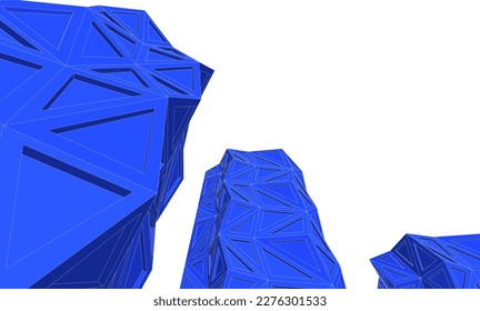 Abstrakte Architektur, Vektorgrafik 3D-Zeichnung