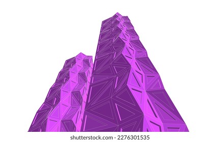 Abstract architecture  vector 3d drawing