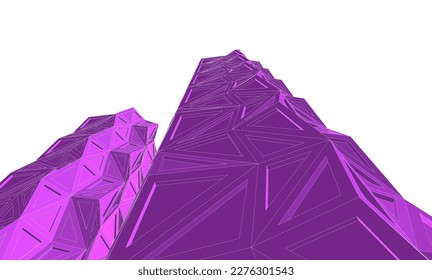 Dibujo de la arquitectura abstracta vectorial 3d