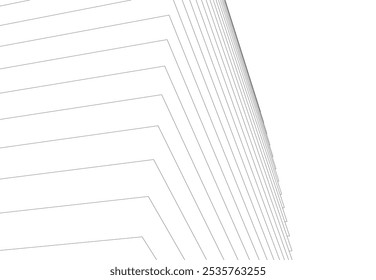 abstrakte Architektur Vektor 3d Zeichnung