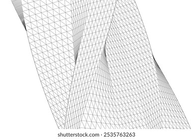 abstract architecture vector 3d drawing