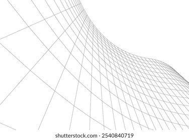 Dibujo Abstractas del Vector 3D de la arquitectura