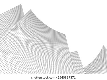 Dibujo Abstractas del Vector 3D de la arquitectura