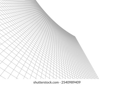 Abstract architecture vector 3d drawing