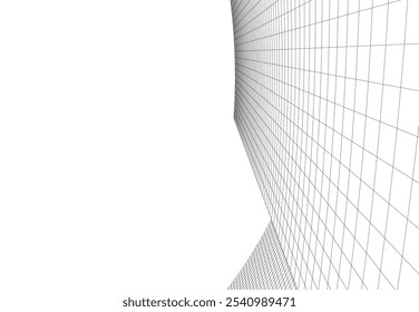 Dibujo Abstractas del Vector 3D de la arquitectura