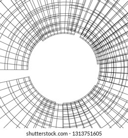 abstract architecture vector 3d illustration
