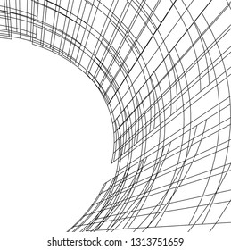 abstract architecture vector 3d illustration
