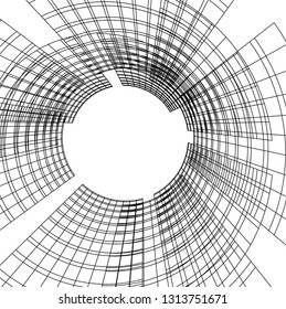 abstract architecture vector 3d illustration
