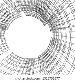 abstract architecture vector 3d illustration
