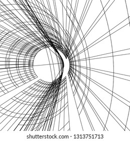 abstract architecture vector 3d illustration
