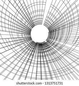 abstract architecture vector 3d illustration
