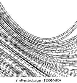 abstract architecture vector 3d illustration